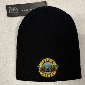 Black Beanie with Embroidered Logo